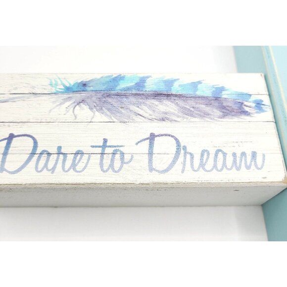 Inspirational Wall Art Set Dare To Dream Let Your Faith Be Bigger Than Your Fear - Picture 4 of 10